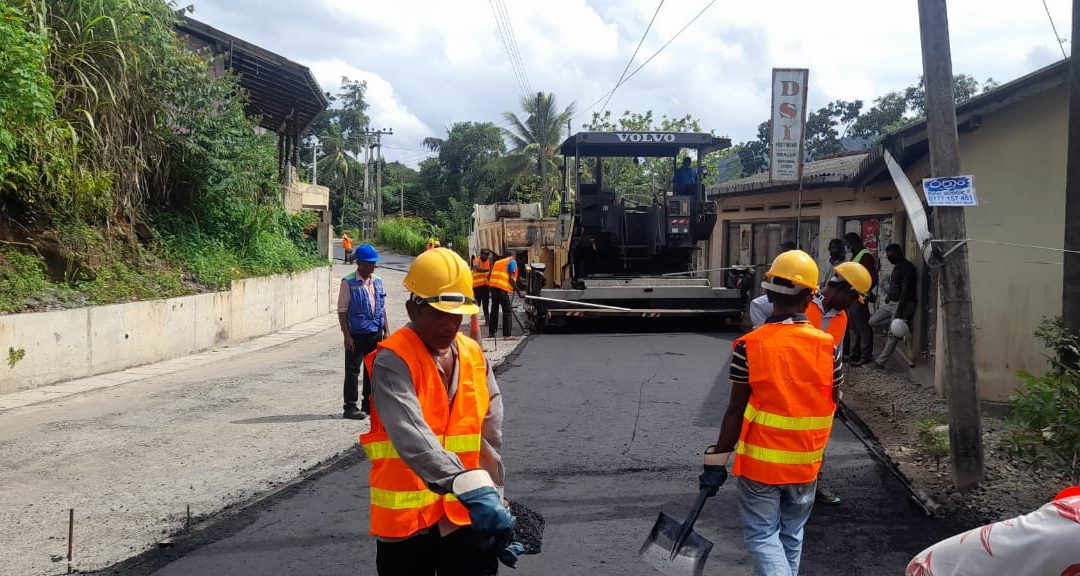 Pelmadulla – Embilipitiya Road Asphalt Paving